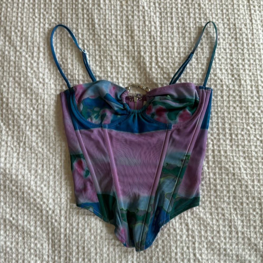 MIAOU Deia Multicolor Corset - Size Small